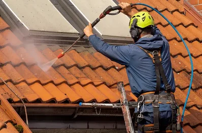 Démoussage et hydrofuge de toiture à Hauviné